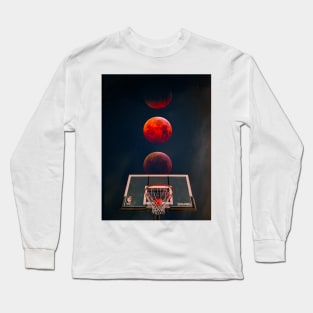 Red Moon Basketball Long Sleeve T-Shirt